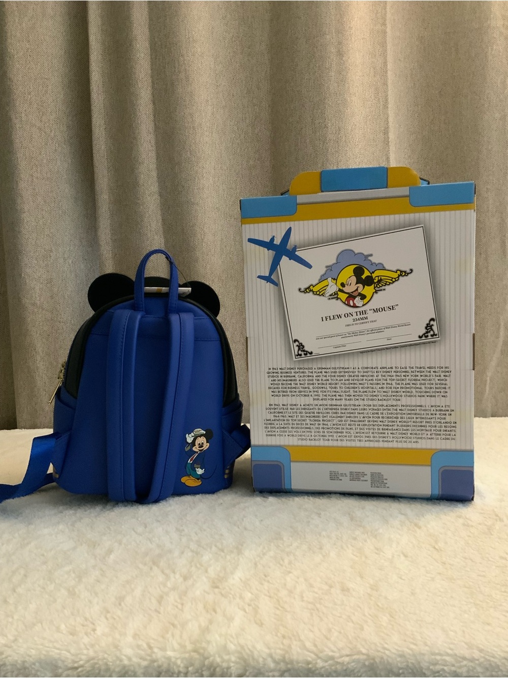 Loungefly Disney Mickey Mouse One : Walt’s Plane - Pilot Mickey Mouse & Plush - Picture 4 of 11